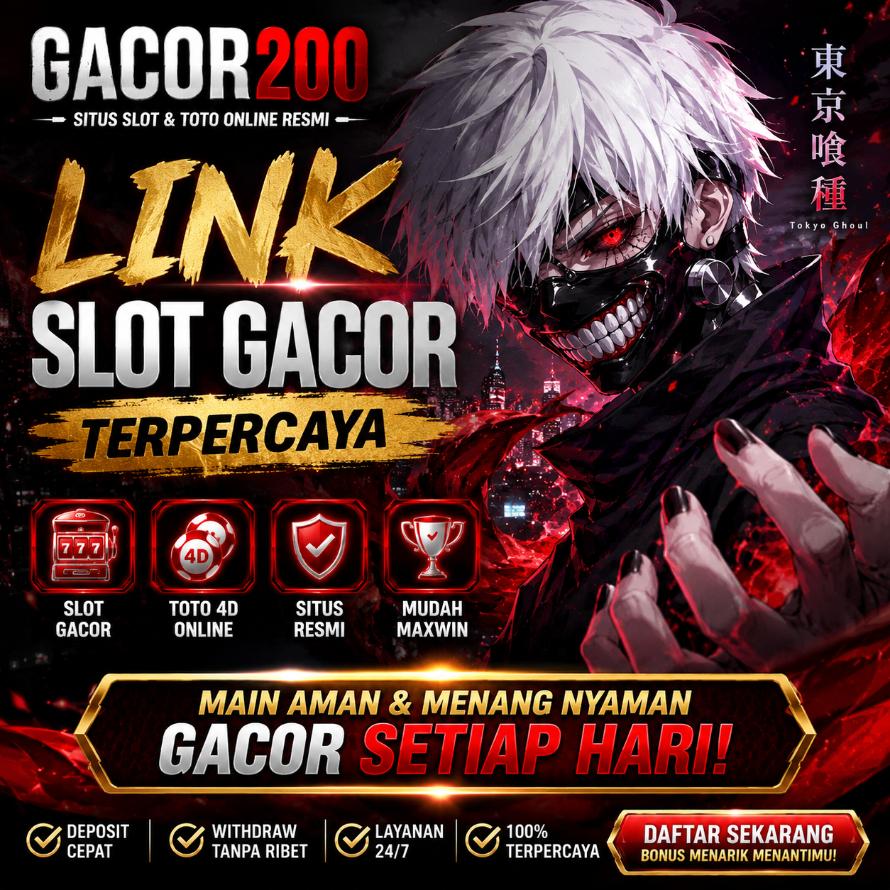 GACOR200 | Situs Slot88 Resmi, Link Toto Gacor & Slot777 Hari Ini